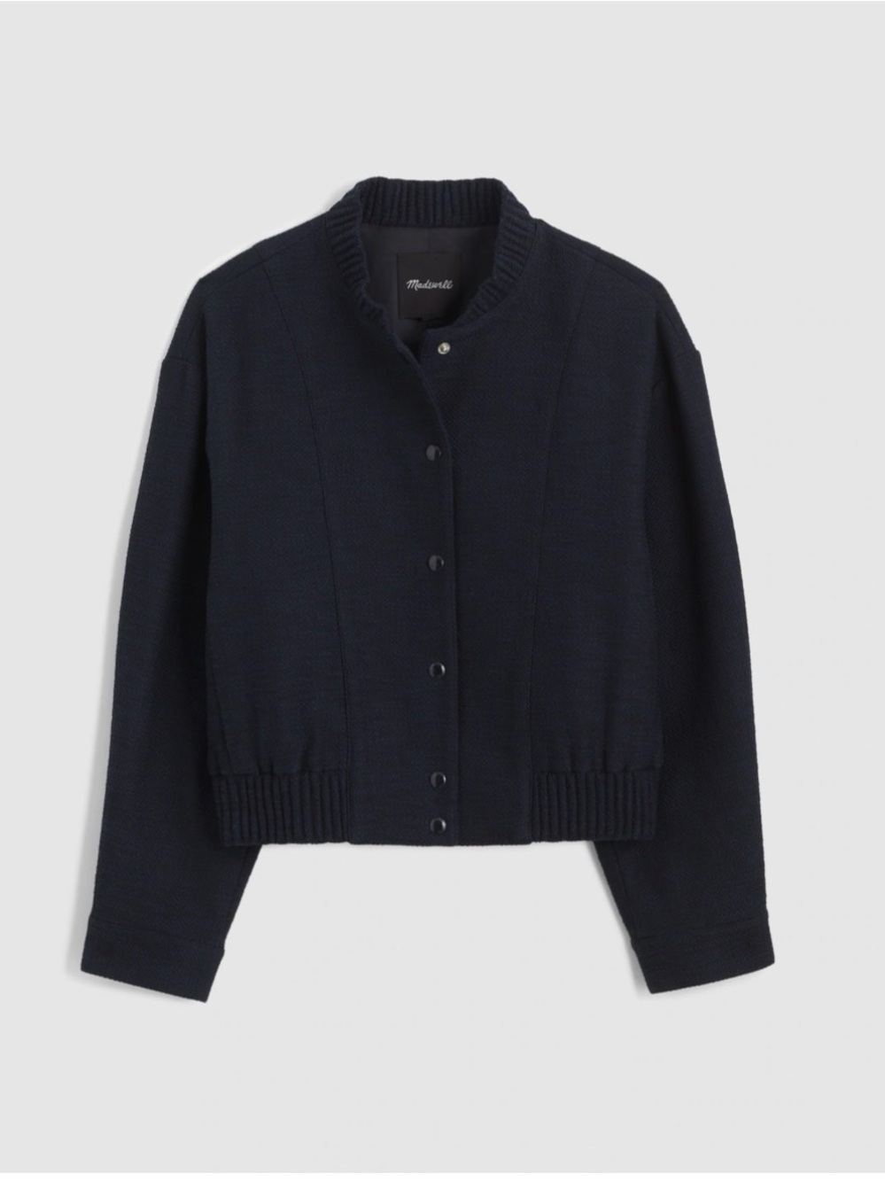 Madewell bomber jacket in bouclé size XL NWT